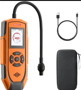 Pt-990 Toptes 445001076068 Rechargeable Gas Leak Detector With 11 Inch Probe Detection Range