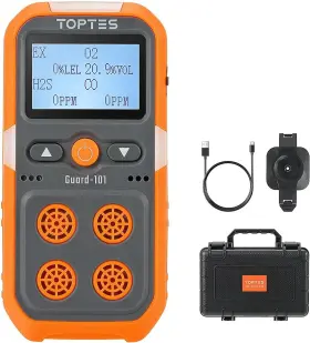 Guard-101 Toptes Guard-156 4 Gas Monitor Multi Detector For H2s Co Lel And 02