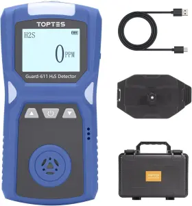 Guard-611 Toptes H2s Monitor Portable Detector Rechargable Explosion Proof 097