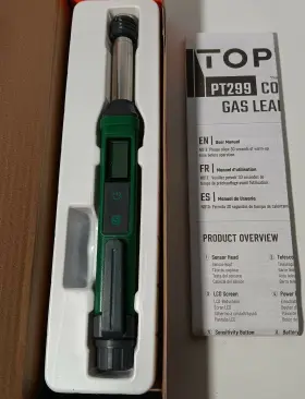 Pt205 Toptes Natural Gas Leak Detector With Audible And Visual Alarm