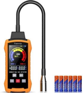 Hk516 Veevvio Portable Natural Gas Leak Detector With Audible And Visual Alarm Alert