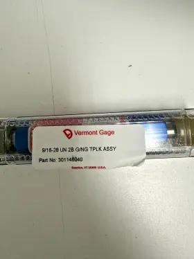 301146040 Vermont Gage Thread Plug Gauges