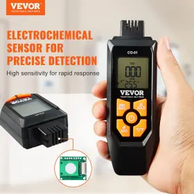 Vevor 197988458289 Carbon Monoxide Detectors 0-1000ppm Co Detector With Audible And Visual Ala