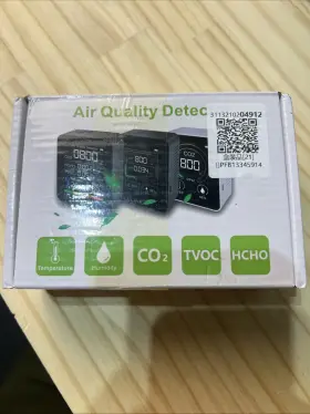 2co3tb Walfront Air Quality Detector White Open Box