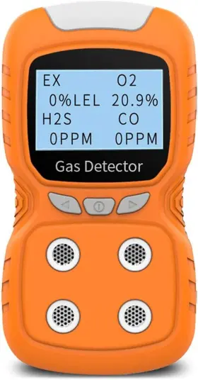 1723 Xla Alert Portable Gas Detector Clip 4 Monitor Meter Tester Analyzer Rechargeabl