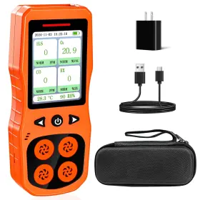 Zykycx 762708997586 4 Gas Monitor Multi Detector For O2 Co H2s Combustible Tester Rec