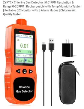 B0f5q78bcq Zykycx Chlorine Gas Detector With Alarm Monitor O2