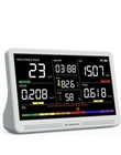 Ynak 16 Air Quality Monitor Indoor 7" Display 9 Alerts Meter New. Price: $37.99.