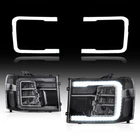 For 2007-2014 Gmc Sierra Blk Full Led Tube Projector Headlights Drl W/sequential New. Price: $470.24.