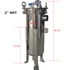 Techtongda 1# Bag Industrial Filter 304 Stainless Steel 2" Npt In/out 120 Psi New. Price: $528.24.