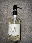 Rae Dunn 12OZ Honeysuckle Scented Hand Soap Glass Reusable Pump Jar New. Price: $24.99.