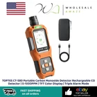 Toptes CT-580 Portable Carbon Monoxide Detector Rechargeable Co Open. Price: $64.99.