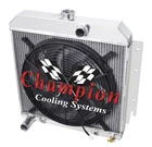 2 Row 1" Tubes Dr Champion Radiator W/ 16" Fan For 1964 Dodge Dart V8 Engine New. Price: $389.36.