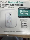 Denova 2-IN-1 Natural Gas & Co Detector DD620NV Open. Price: $54.95.