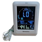 Newentor C1 CO2 Detector Indoor Air Quality Monitor Temperature Humidity Clock Used. Price: $25.00.