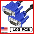 Lot Of 100 Svga 5FT 15 Pin Monitor Cables M/m Hd 1080P Male Cords New. Price: $74.99.