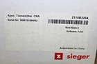 Honeywell Analytics Sieger Apex Transmitter Csa New. Price: $226.60.
