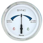 Faria 4" Chesapeake Ss White Engine Synchronizer - Dual Gas Var Ratio Alt Diesel New. Price: $287.49.