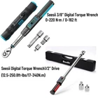 Seesii 1/2" 3/8'' Digital Torque Wrench Electric Lcd Display Alarm New. Price: $69.99.