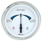 Faria Beede Chesapeake Ss White 4" Engine Synchronizer - Dual Gas & Diesel New. Price: $248.02.