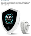 5IN1 Home Plug Smoke & Carbon Monoxide Detector Gedsffati HD11-CS White New. Price: $44.88.