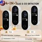 4PCS Carbon Monoxide & Natural Gas Detector Plug In Co Monitor Alarm Sound New. Price: $84.99.