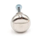 Vintage 0.875 In. Plain Round Chromed Brass Drawer Cabinet Knob. Price: $18.00.