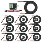 Aitrip 10PACK DS18B20 Temperature Sensors Kit 1M/39.3" Cable New. Price: $33.11.