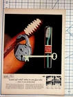 Vintage 1951 Dr. West's Miracle-tuft Toothbrush Magazine Ad Sterile Glass Tube Used. Price: $17.10.
