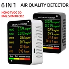 Air Quality Monitor Pm CO2 Meter Carbon Dioxide Level Tvoc Hcho Detector 6 In 1 New. Price: $17.99.