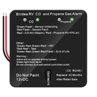 Rv Carbon Monoxide Propane Gas Alarm, Briidea Dual Lp/co, Separate Led Indicator New. Price: $65.30.