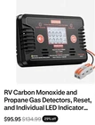 Digital Rv Carbon Monoxide & Propane Dual Gas Alarm Hard-wired Dc 12V, Lcd New. Price: $39.88.